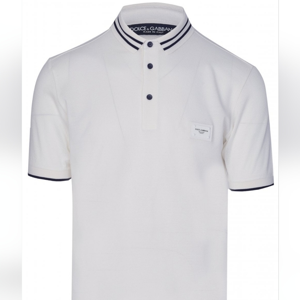 Dolce & Gabbana Plaque Logo Polo Shirt
